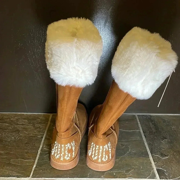 Juicy Couture faux fur women’s boots sz 9.5 - Picture 2 of 6